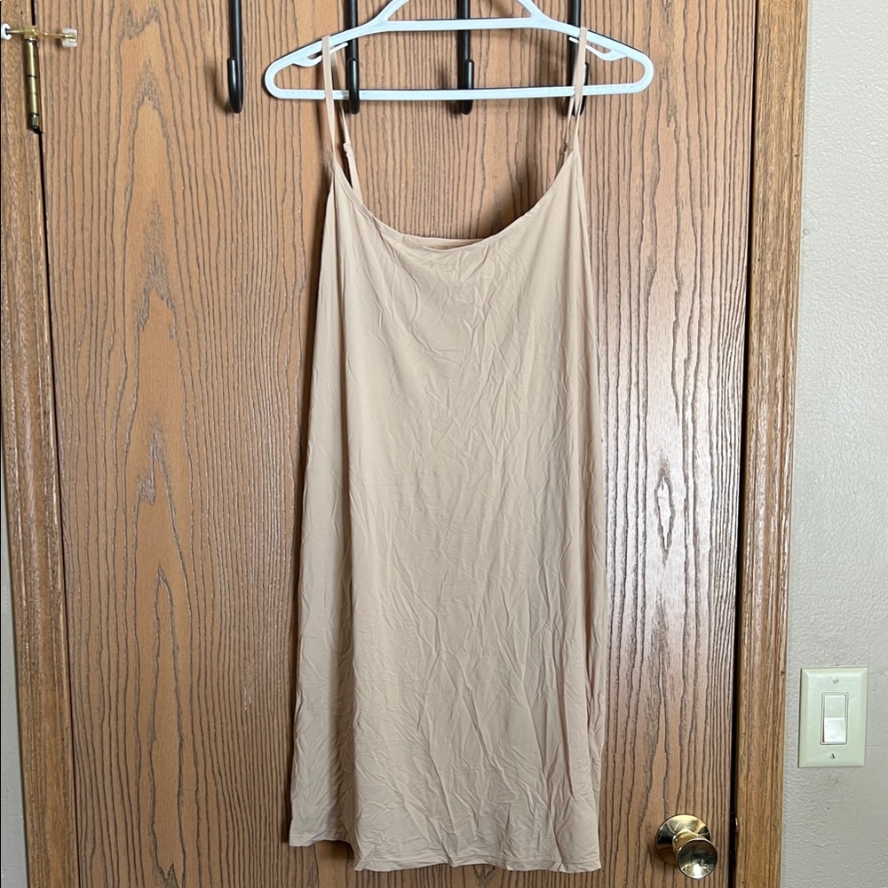 Cacique Beige Sleeveless Slip Adjusting Straps